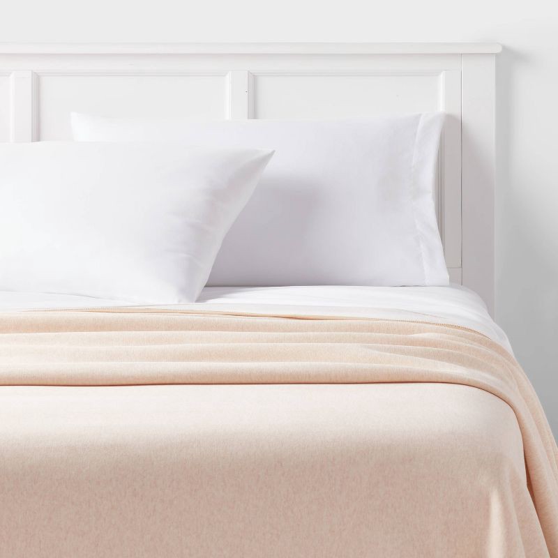 slide 2 of 3, Twin/Twin XL Sweatshirt Blanket Ivory/Khaki - Room Essentials™, 1 ct