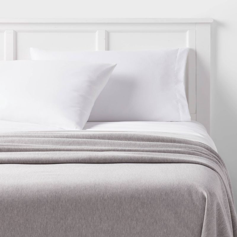 slide 2 of 3, Full/Queen Sweatshirt Blanket Dark Gray - Room Essentials™, 1 ct