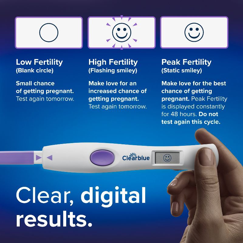 slide 6 of 16, Clearblue Advanced Digital Ovulation Test + 2 Pregnancy Test - 30ct, 30 ct