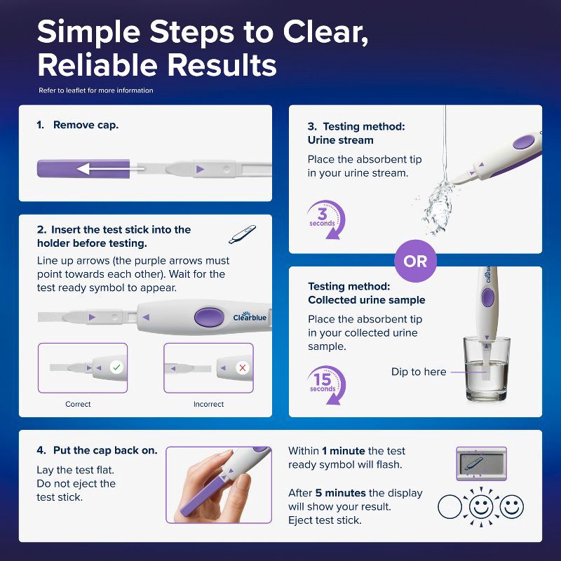slide 10 of 13, Clearblue Advanced Digital Ovulation Test + 1 Pregnancy Test - 15ct, 15 ct