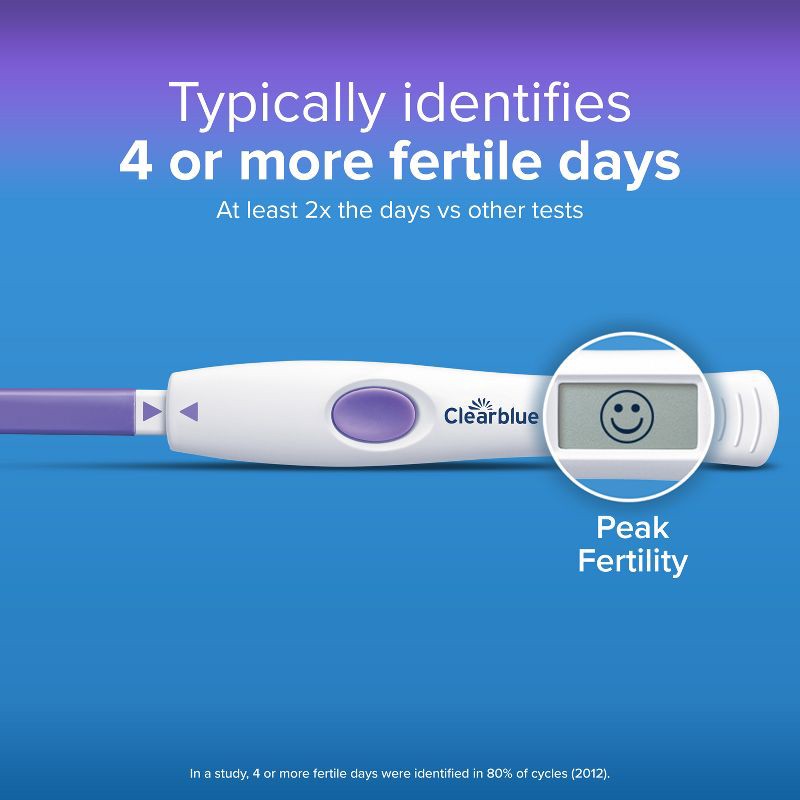slide 4 of 13, Clearblue Advanced Digital Ovulation Test + 1 Pregnancy Test - 15ct, 15 ct