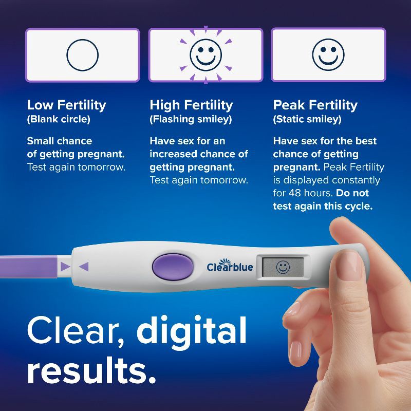 slide 9 of 13, Clearblue Advanced Digital Ovulation Test + 1 Pregnancy Test - 15ct, 15 ct