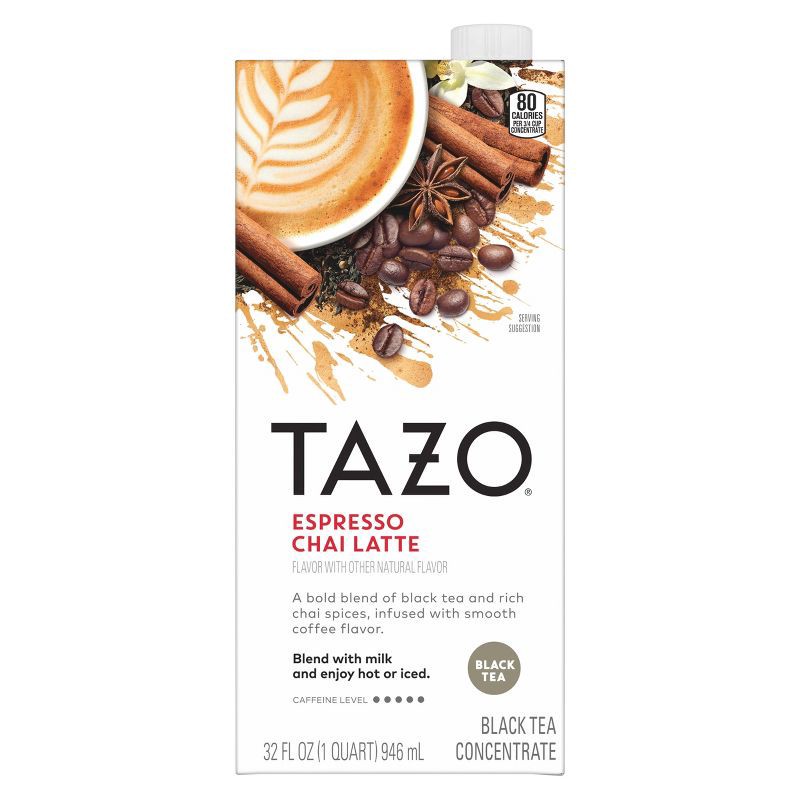 slide 1 of 10, TAZO Espresso Chai Latte - 32oz, 32 oz