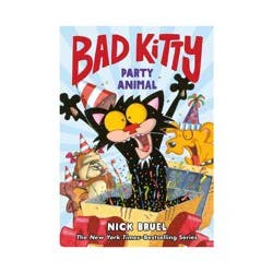 Macmillan Publishers Bad Kitty: Party Animal (Graphic Novel) - by Nick Bruel (Hardcover)