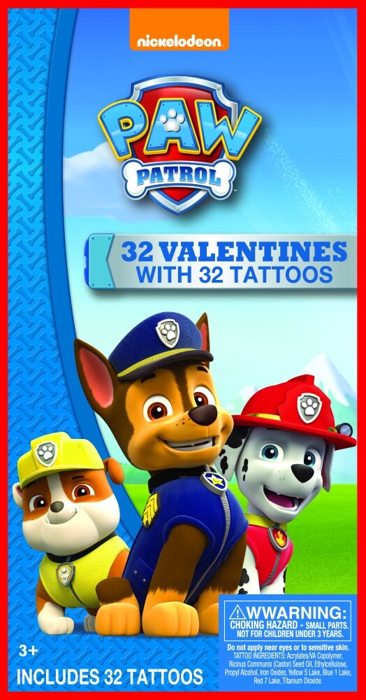 slide 1 of 1, Paper Magic Paw Patrol Valentines, 32 ct