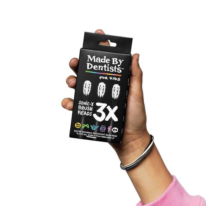 slide 5 of 5, Made By Dentists Sonic X Electric Toothbrush Replacement Heads - 3ct, 3 ct