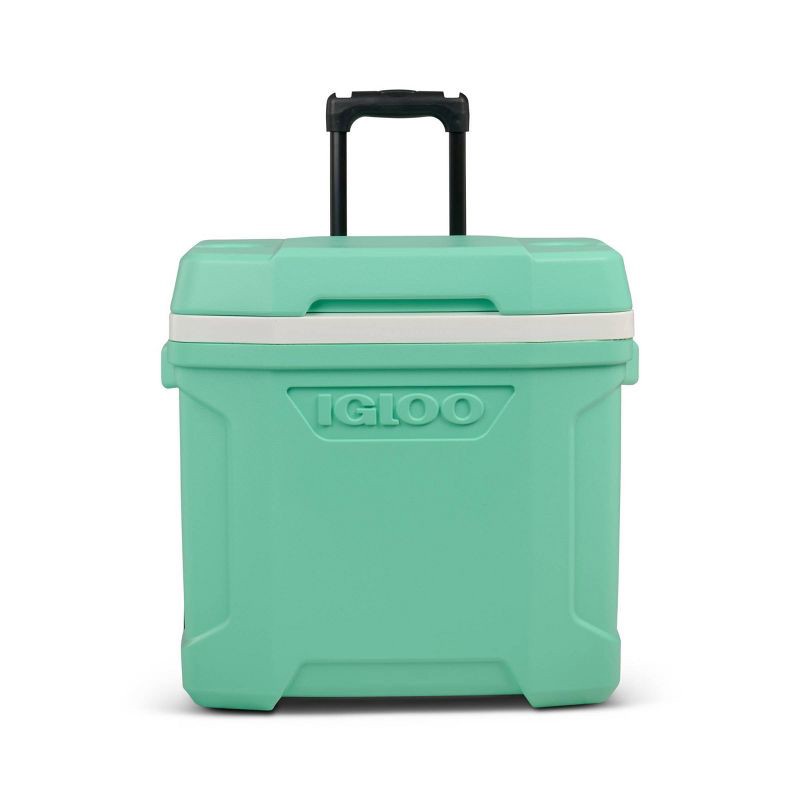 slide 2 of 13, Igloo Latitude 30qt Rolling Cooler - Mint: Polyethylene, Retractable Handle, Wheels, 30 qt