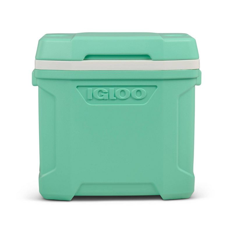 slide 3 of 13, Igloo Latitude 30qt Rolling Cooler - Mint: Polyethylene, Retractable Handle, Wheels, 30 qt