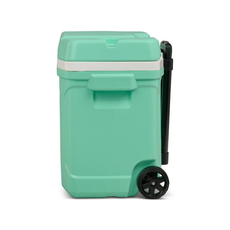 slide 6 of 13, Igloo Latitude 30qt Rolling Cooler - Mint: Polyethylene, Retractable Handle, Wheels, 30 qt