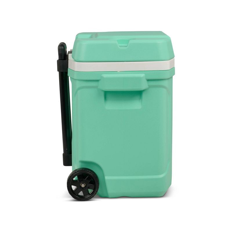slide 8 of 13, Igloo Latitude 30qt Rolling Cooler - Mint: Polyethylene, Retractable Handle, Wheels, 30 qt