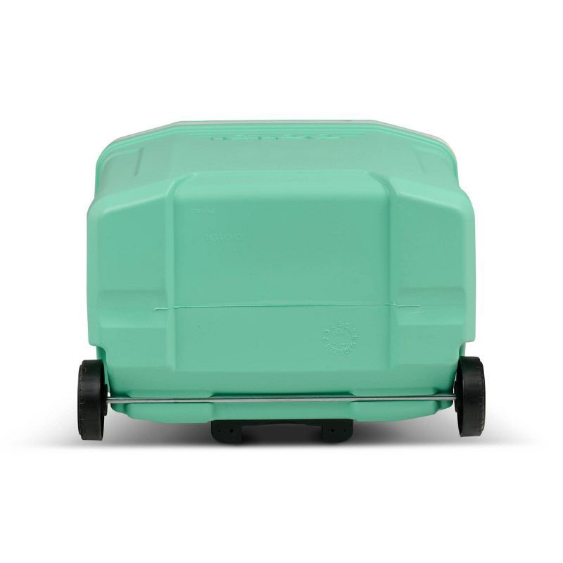 slide 11 of 13, Igloo Latitude 30qt Rolling Cooler - Mint: Polyethylene, Retractable Handle, Wheels, 30 qt
