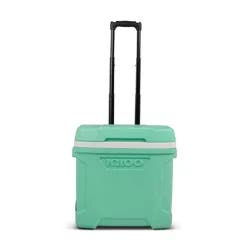 Igloo Latitude 30qt Rolling Cooler - Mint: Polyethylene, Retractable Handle, Wheels