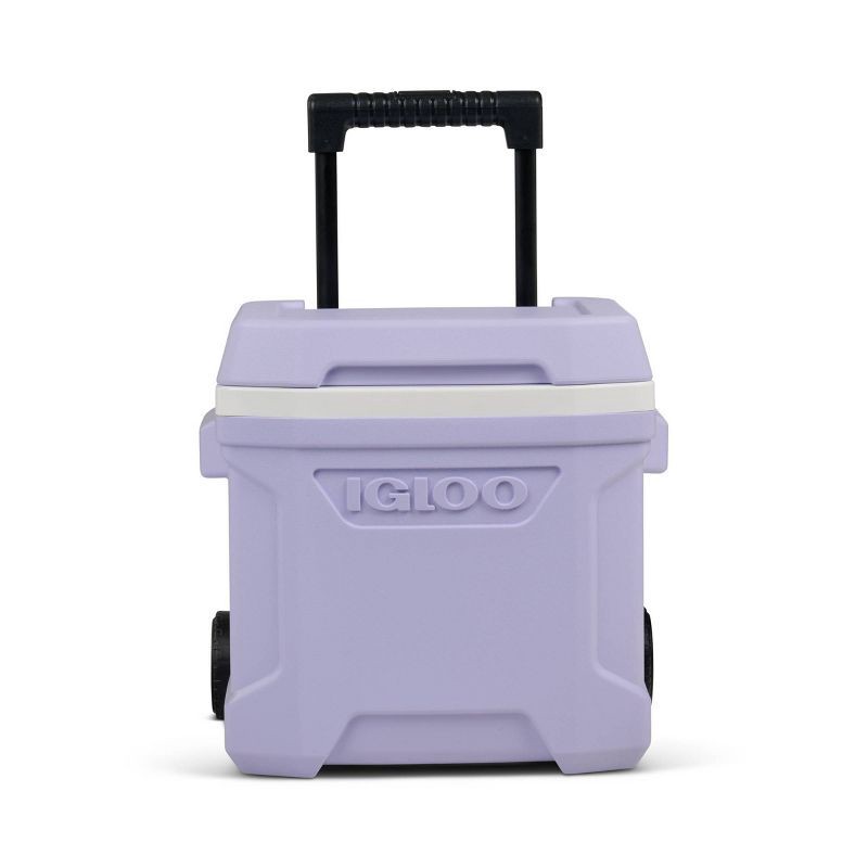 slide 2 of 13, Igloo Profile 16qt Rolling Cooler - Lilac: Polyethylene, Wheels & Retractable Handle, 16 qt