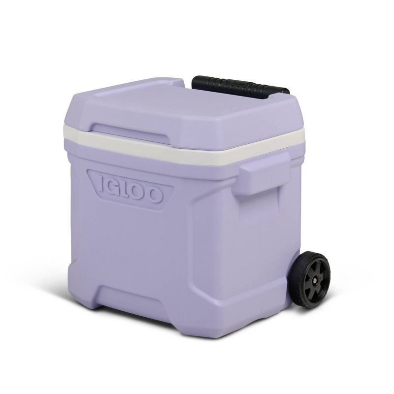 slide 5 of 13, Igloo Profile 16qt Rolling Cooler - Lilac: Polyethylene, Wheels & Retractable Handle, 16 qt