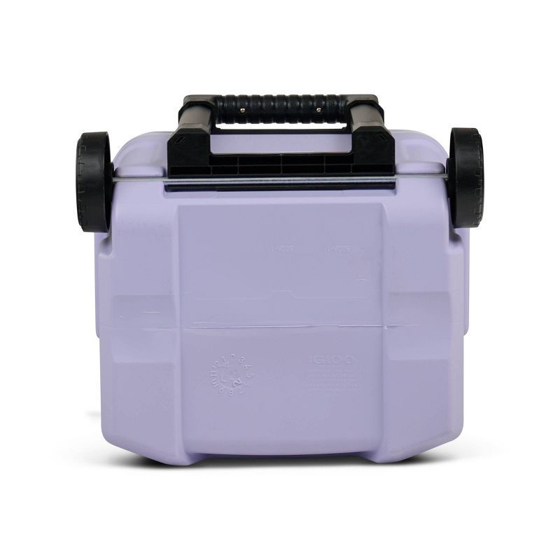 slide 11 of 13, Igloo Profile 16qt Rolling Cooler - Lilac: Polyethylene, Wheels & Retractable Handle, 16 qt