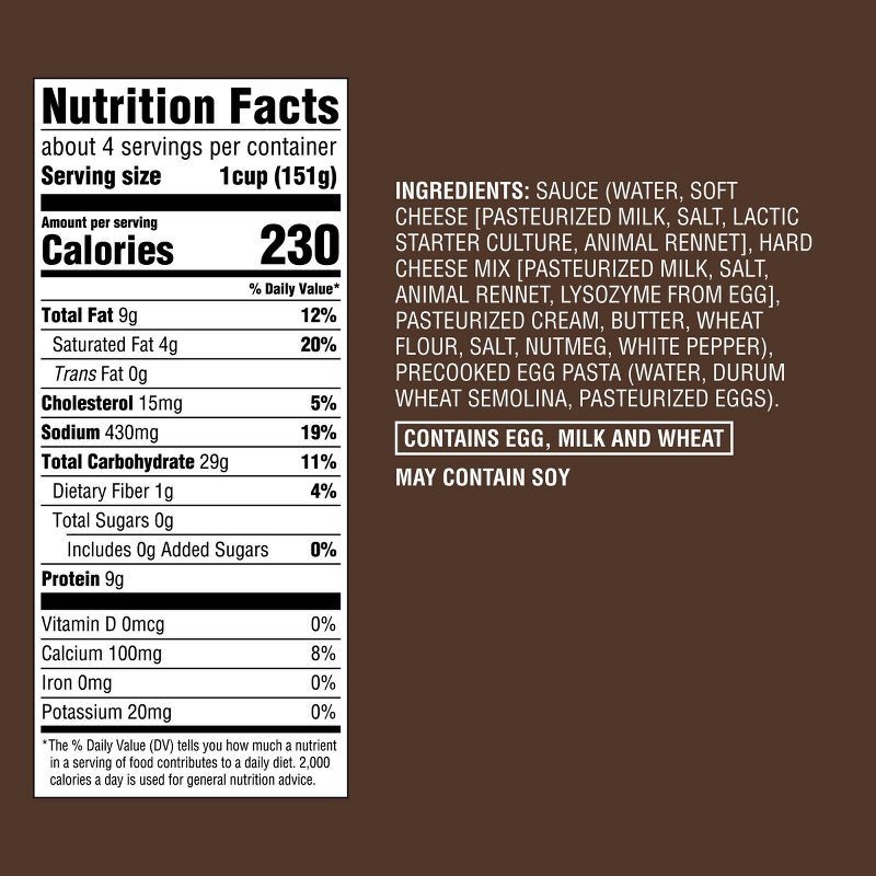 slide 5 of 5, Frozen Fettuccine Alfredo - 22oz - Good & Gather™, 22 oz