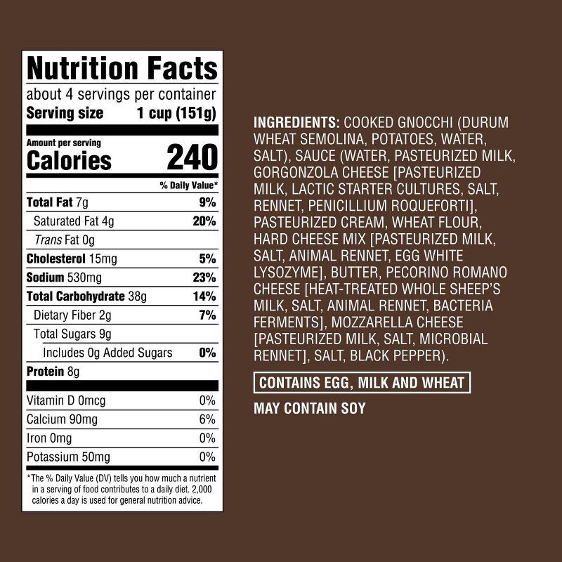 slide 5 of 5, Frozen Four Cheese Gnocchi - 22oz - Good & Gather™, 22 oz