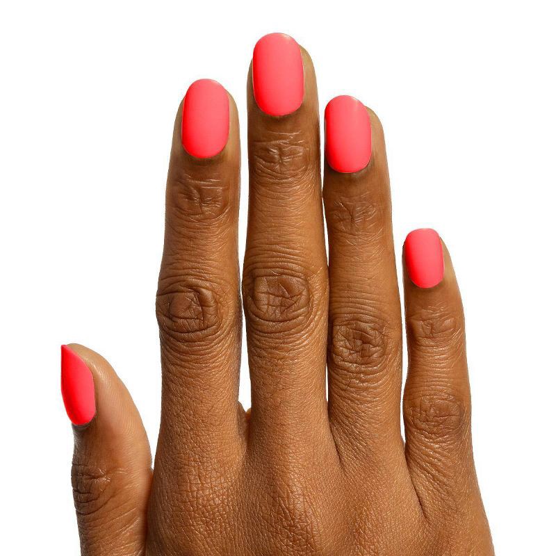 slide 2 of 5, Olive & June Press-On Nail Tabs - XS Round - Flamingo - 32ct, 32 ct