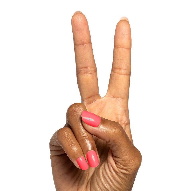 slide 3 of 5, Olive & June Press-On Nail Tabs - XS Round - Flamingo - 32ct, 32 ct