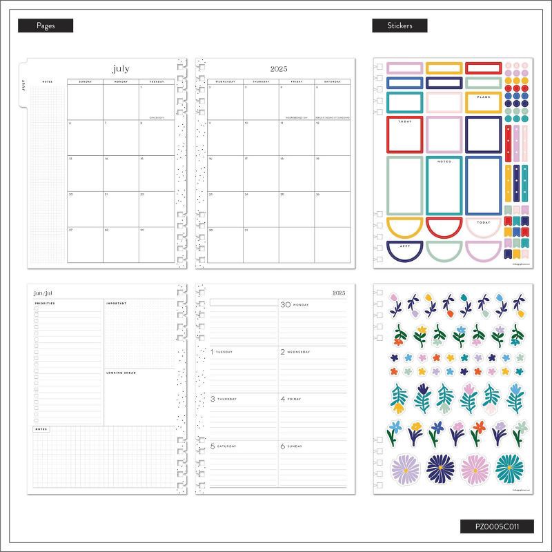 slide 12 of 12, The Happy Planner 7"x9.25" 2025-2026 Mod Mosaics Classic 12 Months Dated Planner, 1 ct