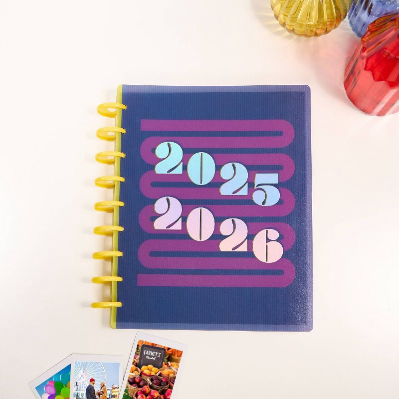 slide 6 of 12, The Happy Planner THP Riso Pop Classic 2025-2026 12 Month Disc Bound Dated Planner, 1 ct