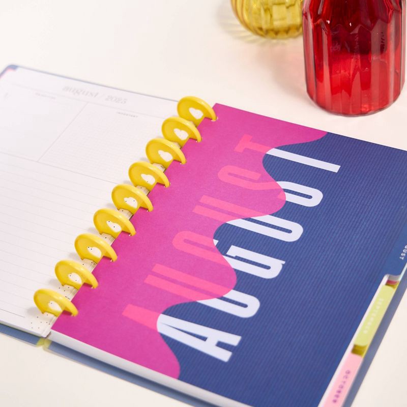 slide 7 of 12, The Happy Planner THP Riso Pop Classic 2025-2026 12 Month Disc Bound Dated Planner, 1 ct