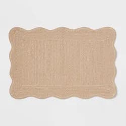 20"x30" Coastal Scallop Edge Bath Rug Cream - Threshold™