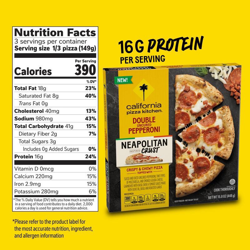 slide 6 of 7, California Pizza Kitchen Frozen Neapolitan Pepperoni Pizza - 15.4oz, 15.4 oz