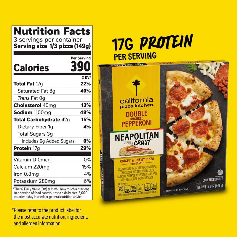 slide 6 of 8, California Pizza Kitchen Frozen Neapolitan Pepperoni Pizza - 15.8oz, 15.8 oz