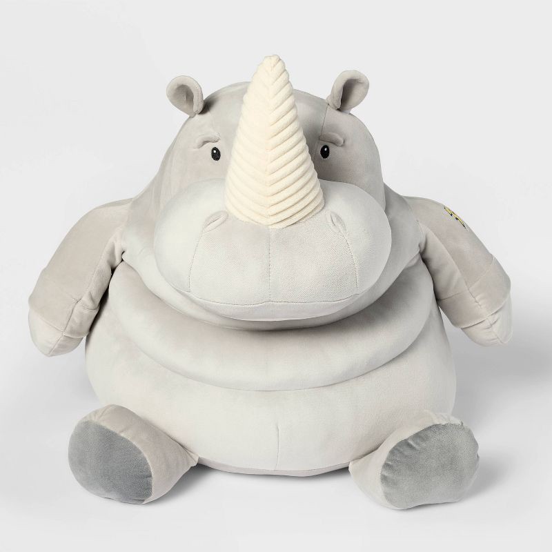 slide 1 of 4, 21" Rhino Stuffed Animal - Gigglescape™, 1 ct