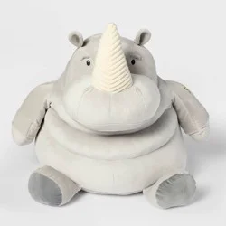 21" Rhino Stuffed Animal - Gigglescape™