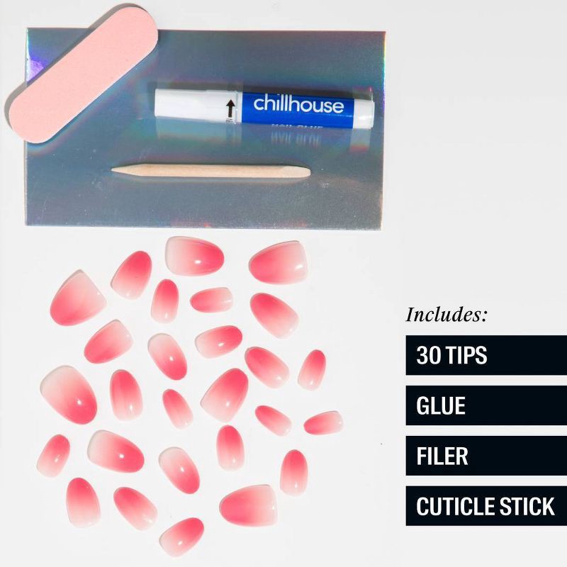 slide 4 of 9, Chillhouse Chill Tips Fake Nails - Design Studio - Sugar Baby - 24ct, 24 ct
