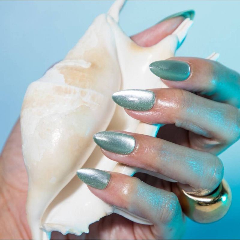 slide 5 of 12, Chillhouse Chill Tips Fake Nails - Design Studio - Sea Siren - 24ct, 24 ct