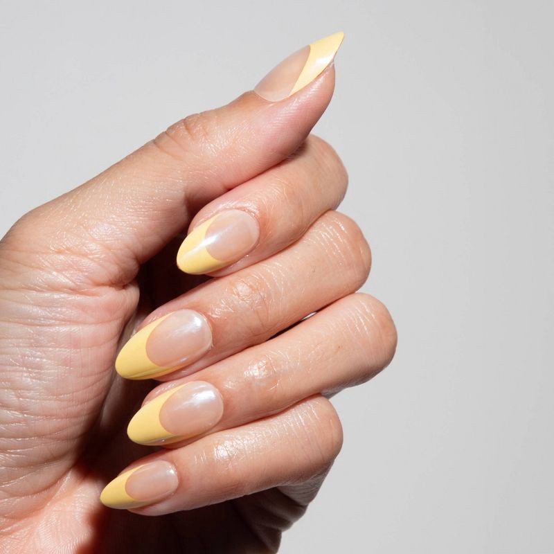 slide 4 of 7, Chillhouse Chill Tips Fake Nails - Classics Collection - Bougie Butter - 24ct, 24 ct