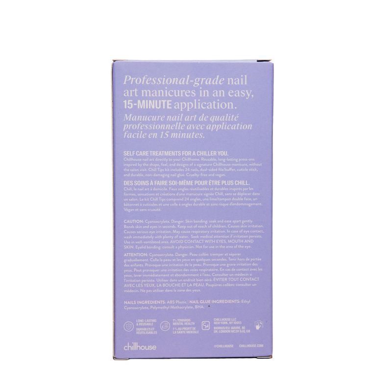 slide 8 of 8, Chillhouse Chill Tips Press-On Fake Nails - AI Supernova - 24ct, 24 ct