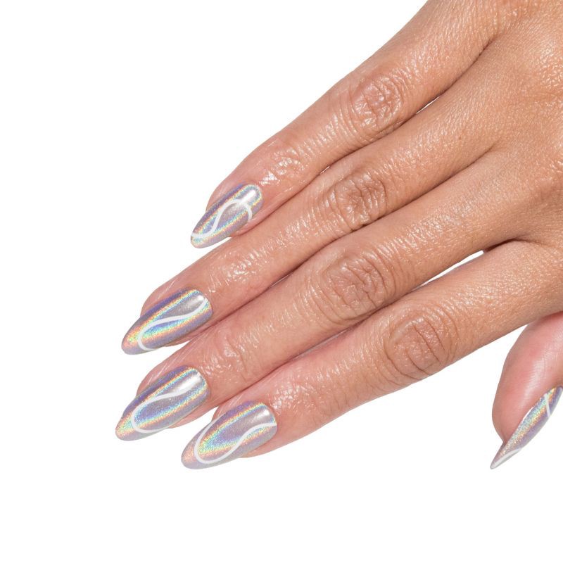 slide 3 of 9, Chillhouse Chill Tips Press on Fake Nails - Chill at the Disco - 24ct, 24 ct
