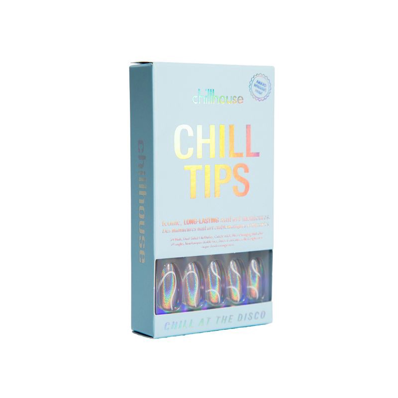 slide 8 of 9, Chillhouse Chill Tips Press on Fake Nails - Chill at the Disco - 24ct, 24 ct