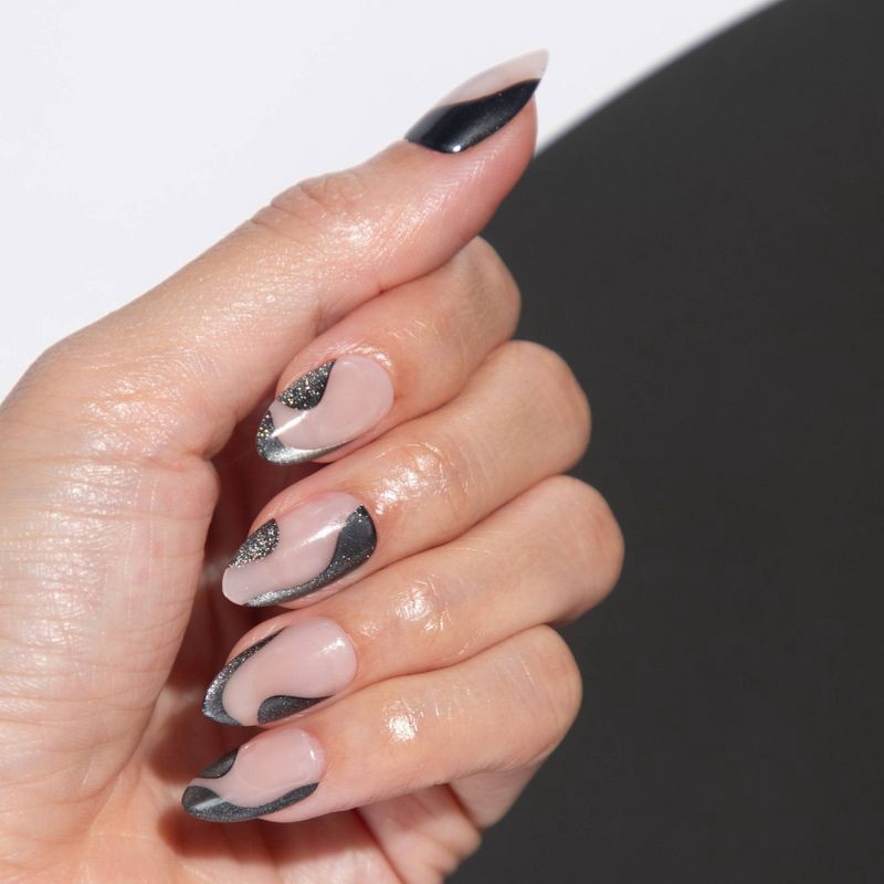 slide 3 of 8, Chillhouse Chill Tips Fake Nails - Design Studio - Midnight Magic - 24ct, 24 ct