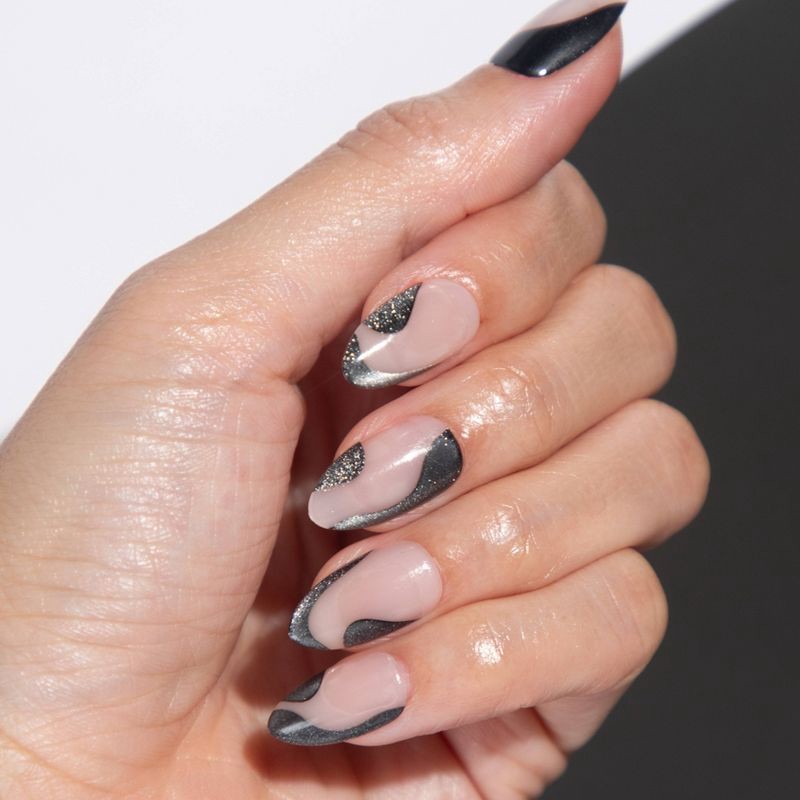 slide 8 of 8, Chillhouse Chill Tips Fake Nails - Design Studio - Midnight Magic - 24ct, 24 ct