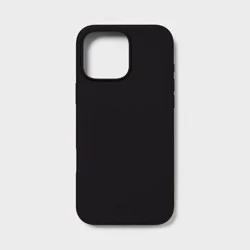 iPhone 16 Pro Max Silicone Case for MagSafe - heyday™ Black: Wireless Charging Compatible