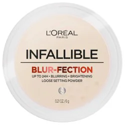 L'Oreal Paris Infallible Blur-fection Longwear Loose Setting Powder - Translucent Light - 0.21oz