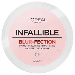 L'Oreal Paris Infallible Blur-fection Longwear Loose Setting Powder - Brightening Deep Pink - 0.21oz