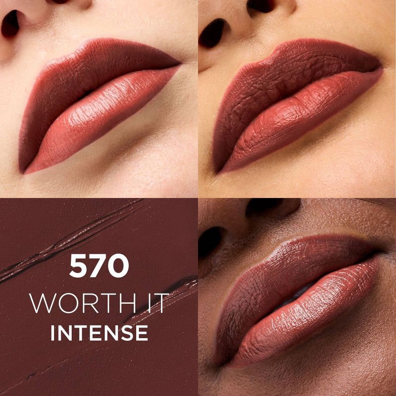 slide 2 of 5, L'Oreal Paris Colour Riche Original Satin Lipstick for Moisturized Lips - 570 Worth It Intense - 0.13oz, 0.13 oz