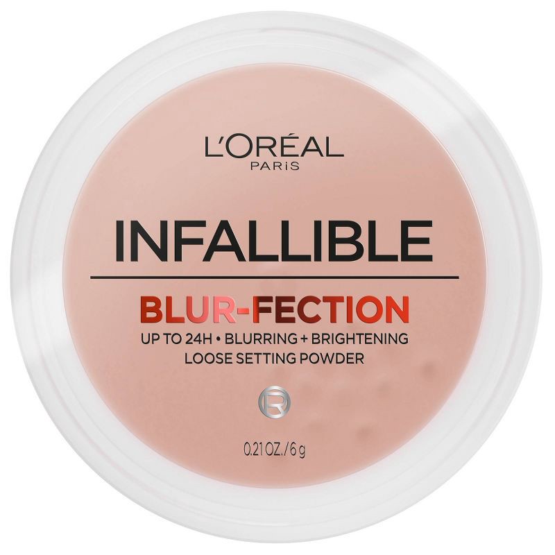 slide 1 of 10, L'Oreal Paris Infallible Blur-fection Longwear Loose Setting Powder - Translucent Medium Deep - 0.21oz, 0.21 oz