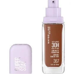 Maybelline Super Stay Up to 30HR Wear Lumi-Matte Liquid Foundation - 367 - 1 fl oz: Noncomedogenic, Vegan, Buildable Coverage