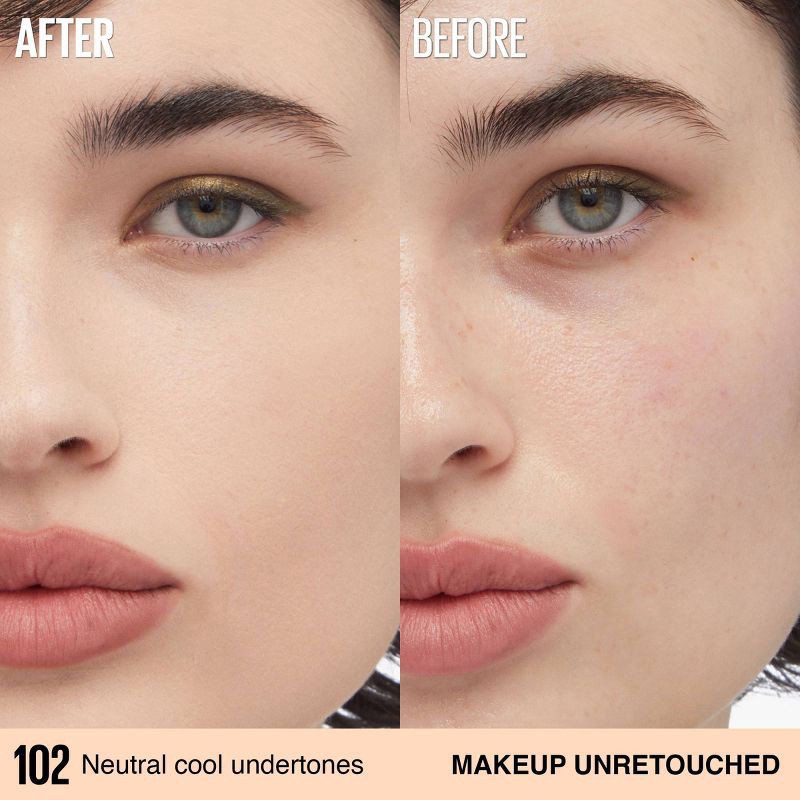 slide 5 of 9, Maybelline Super Stay Up to 30HR Wear Lumi-Matte Liquid Foundation - 102 - 1 fl oz, 102 x 1 fl oz