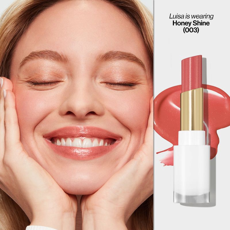 slide 9 of 10, Revlon Super Lustrous Glass Shine Tinted Lip Balm - Moisturizing - 003 Honey Shine - 0.11oz, 0.11 oz