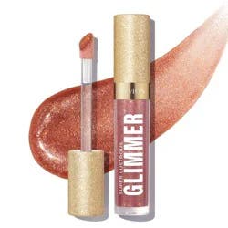 Revlon Super Lustrous Glimmer Gloss - Plant Based Glitter - 005 Glazed Almond - 0.13 fl oz