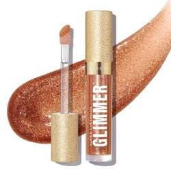 Revlon Super Lustrous Glimmer Gloss - Plant Based Glitter - 006 Bronze Spark - 0.13 fl oz