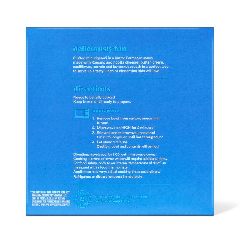 slide 3 of 5, Frozen Stuffed Mini Rigatoni with Butter Parmesan Sauce - 7oz - Good & Gather™, 7 oz